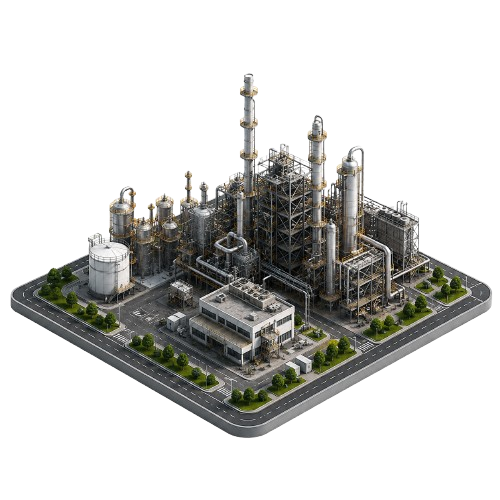 Completed industrial plant