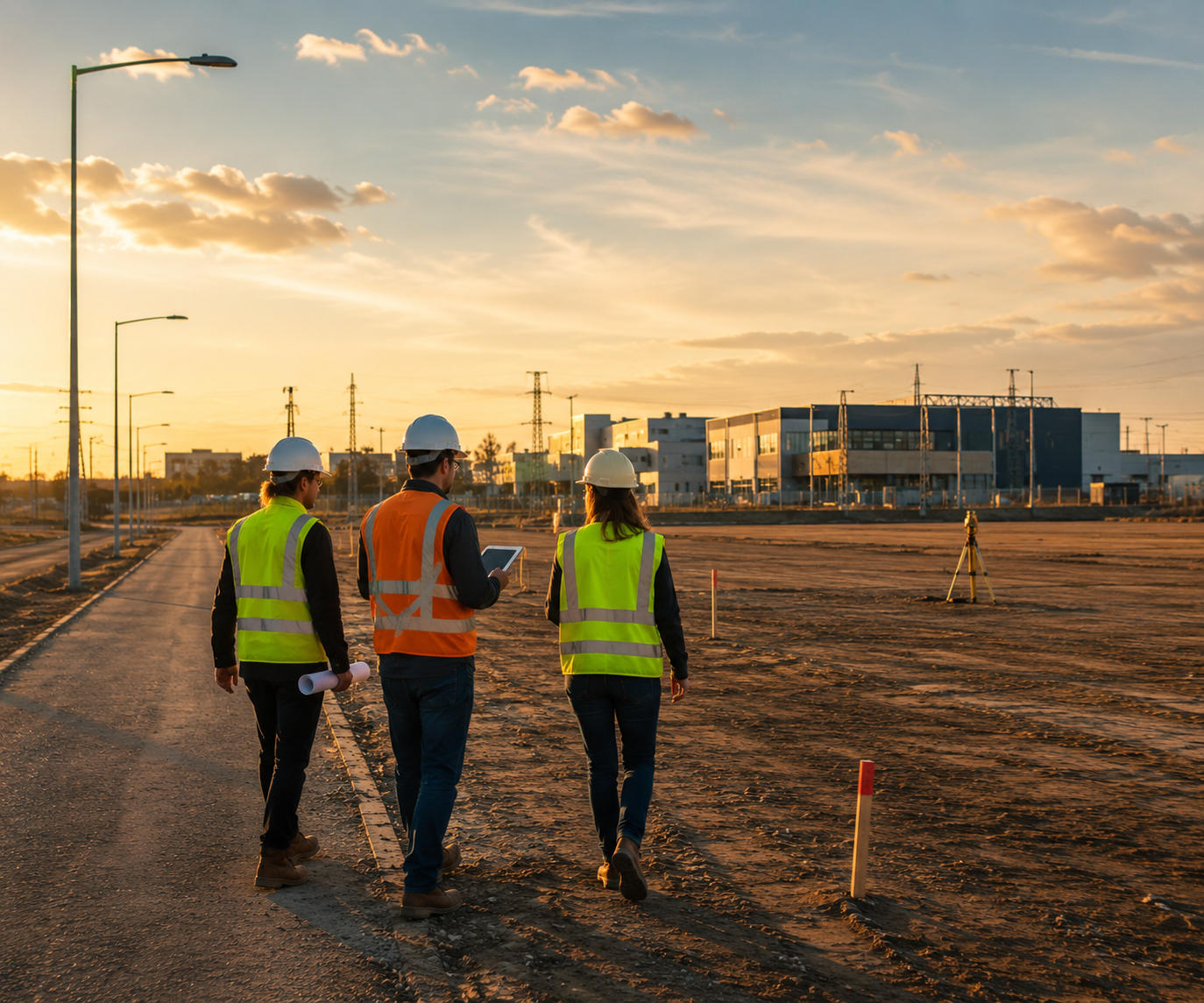 Industrial land available near a manufacturing facility