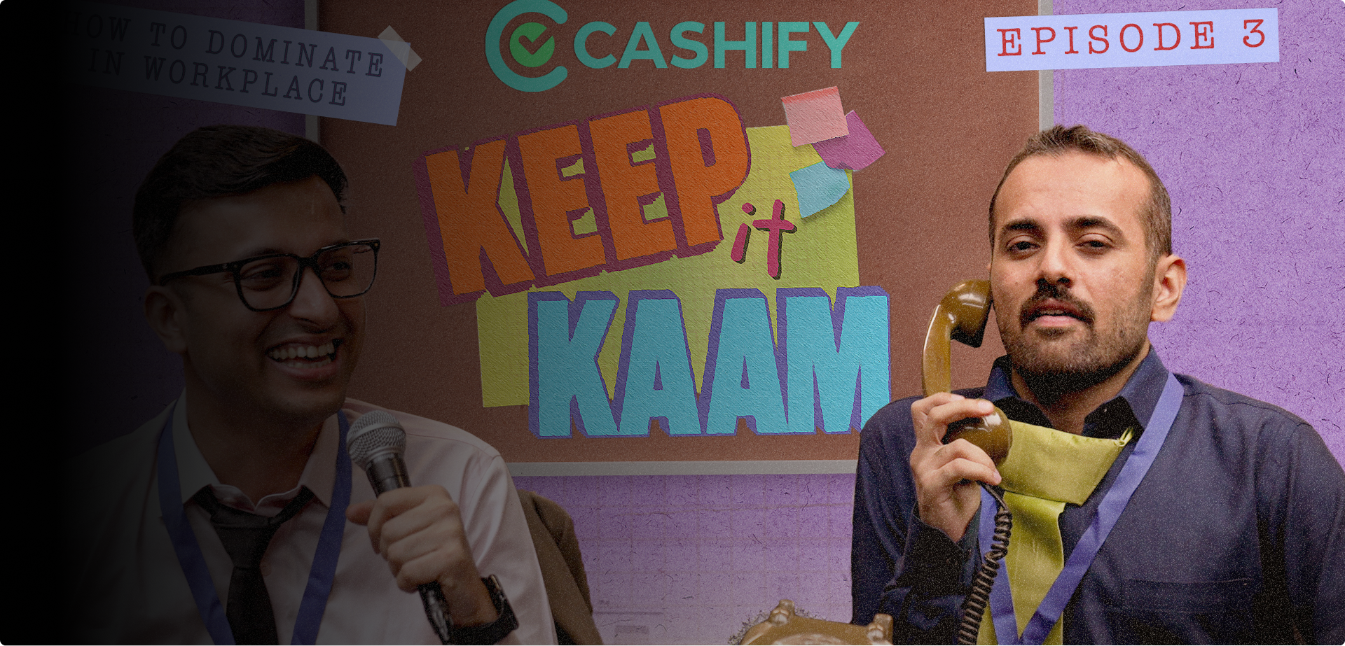 Keep It Kaam panel show visual identity
