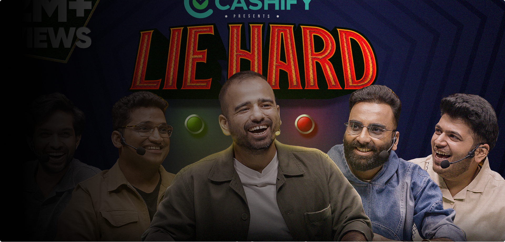 Lie Hard panel show visual identity